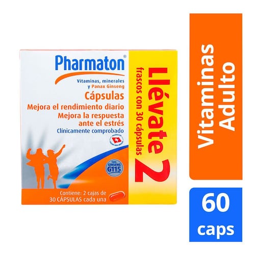 Pharmaton Multivitaminico 30 cápsulas 40 mg Duopack