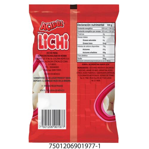 Gomita Gourmet Acidul Sabor Lichi 100 g