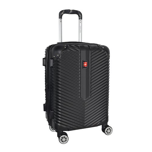 Maleta de Viaje con Llantas 20" Verbier2 Negro Royal Swiss
