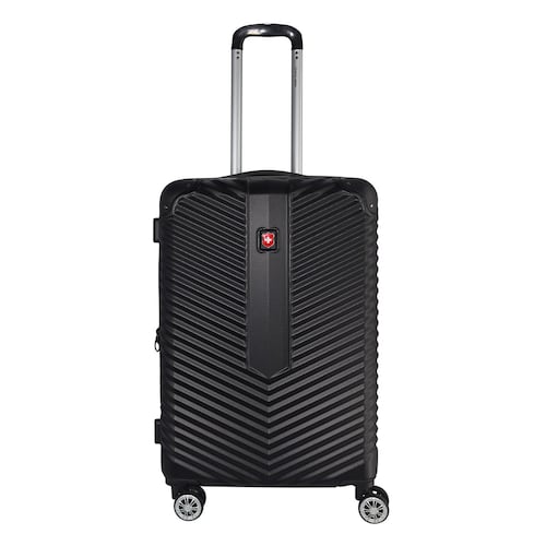 Maleta de Viaje con Llantas 24" Verbier2 Negro Royal Swiss