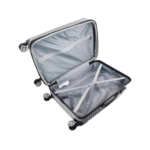 Maleta de Viaje con Llantas 28" Verbier2 Plata Royal Swiss