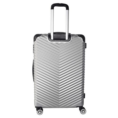 Maleta de Viaje con Llantas 28" Verbier2 Plata Royal Swiss