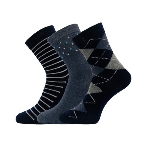 Set de Calcetines Gleytor Diseños y Colores Surtidos para Mujer 3 Pares
