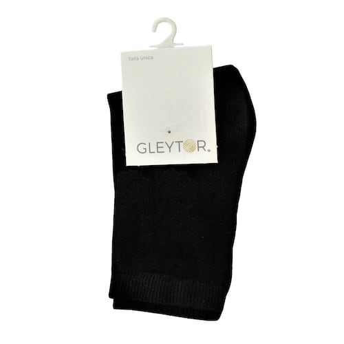 Calcetin Gleytor tejido suave modelo 1503 unitalla color negro dama