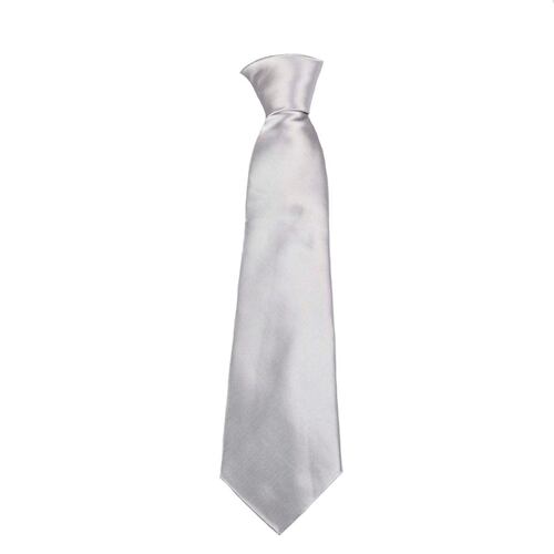 Corbata Nueva Generación poliéster liso 8 cm gris