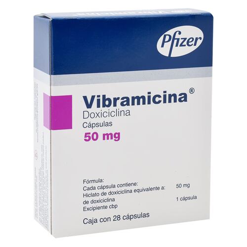Vibramicina 50 mg caps 28 3113