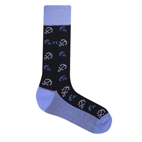 Calcetín PERRY ELLIS Anclas Azul para Hombre