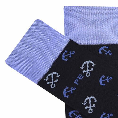 Calcetín PERRY ELLIS Anclas Azul para Hombre