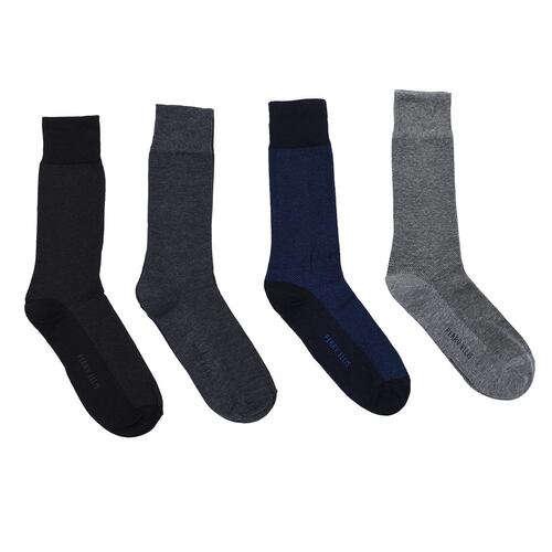 Paquete De 4 Calcetínes Perry Ellis De Algodón