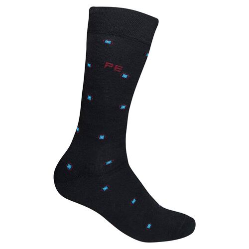 Calcetín Fantasía Negro para Hombre Perry Ellis