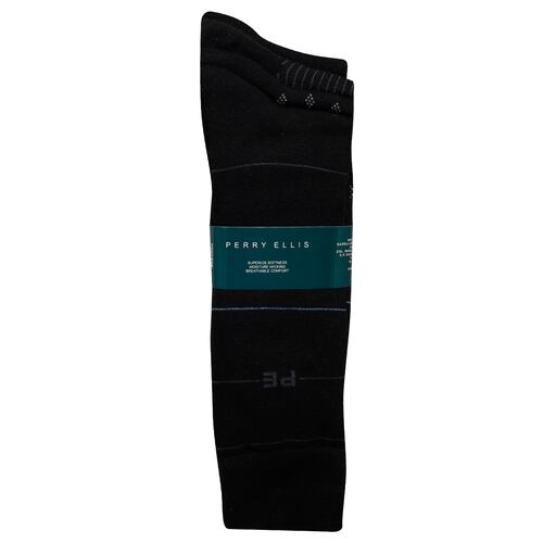 Calcetín Fantasía Negro para Hombre Perry Ellis