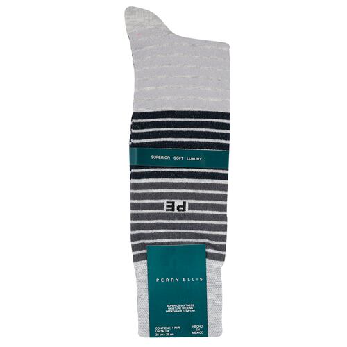 Calcetín Fantasía Negro para Hombre Perry Ellis