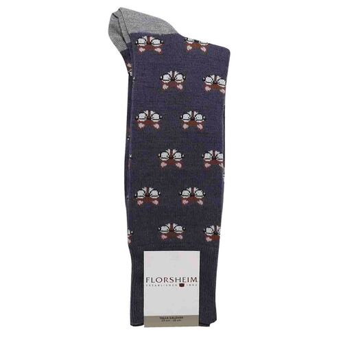 Calcetín Florsheim caras zorro color azul