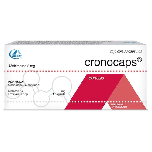 Cronocaps 3 mg 30 cápsulas. Melatonina