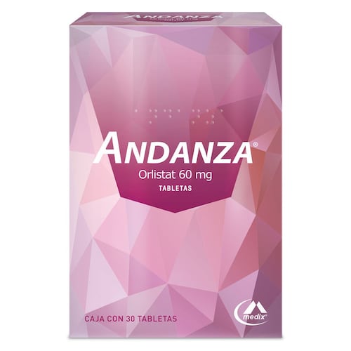 Andanza 60 mg 30 tabletas. Orlistat
