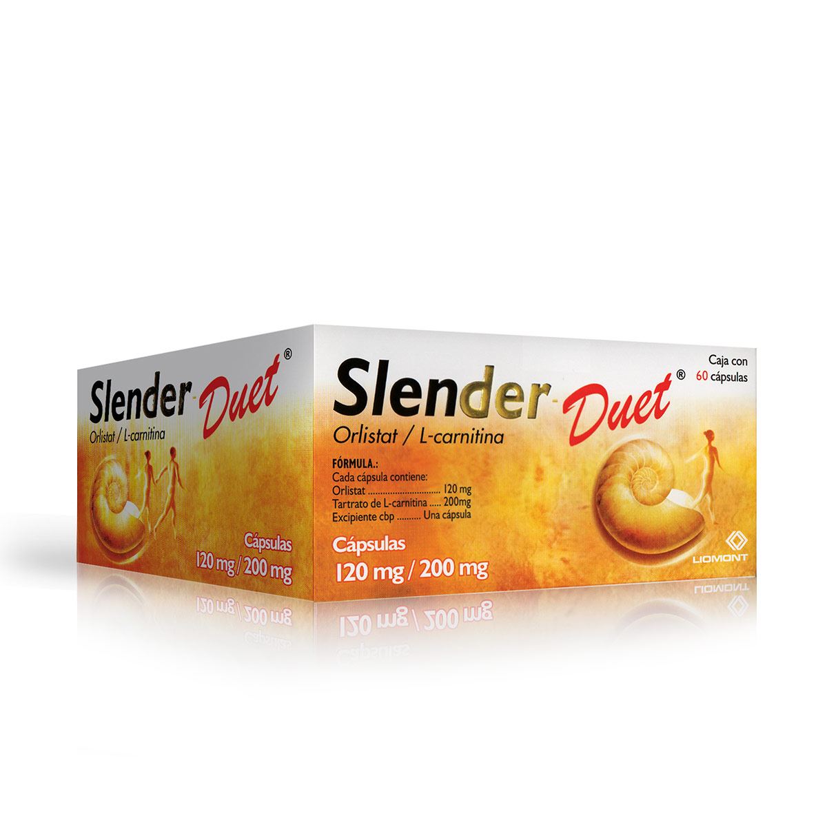 orlistat con l carnitina similares SLENDER DUET 120