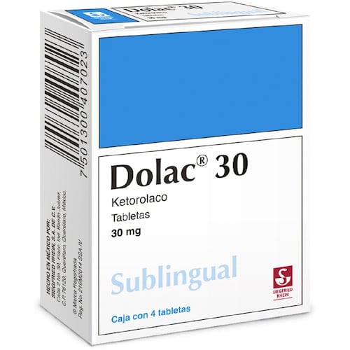 DOLAC 30 SUBLINGUAL 30MG  TAB 4