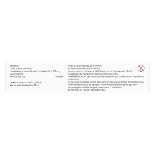 Maxiplina 500 Mg. Caja con 7 Tabletas