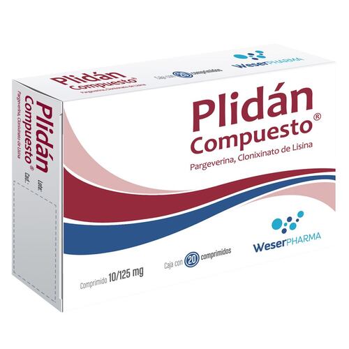 Plidan Compuesto 10125 Mg Caja Con 20 Comprimidos