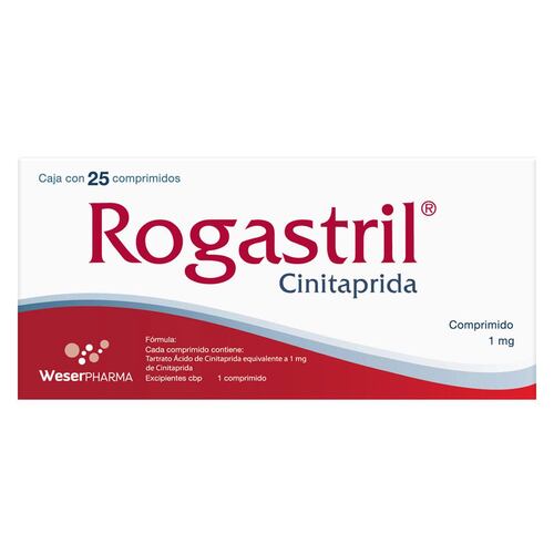 Rogastril 1 mg. Caja con 25 Comprimidos