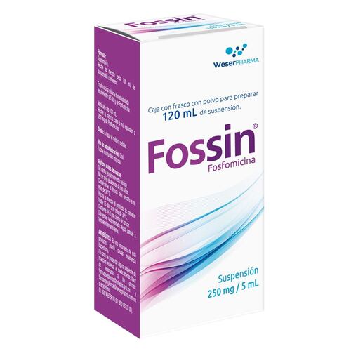 Fossin Suspensión 250 Mg/5ml Frasco con 120 ml.