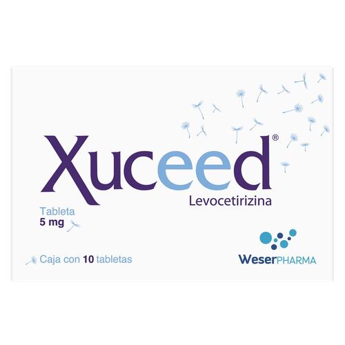 Xuceed 5 Mg. Caja con 10 Tabletas