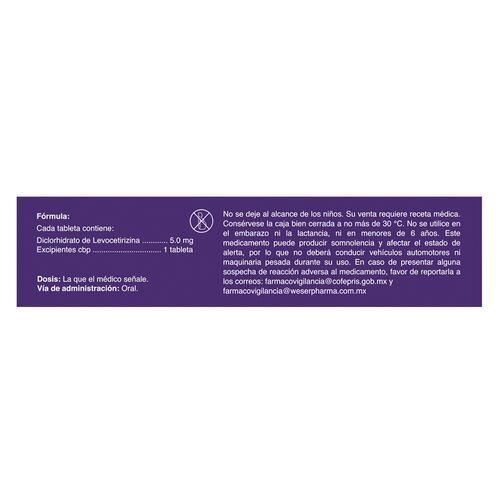 Xuceed 5 Mg. Caja con 10 Tabletas