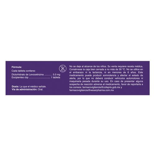 Xuceed 5 Mg. Caja con 30 Tabletas