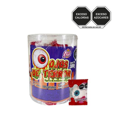 Figuras de Malvavisco con Gomitas Ojos de Terror Halloween Día de Muertos 300 g Risa