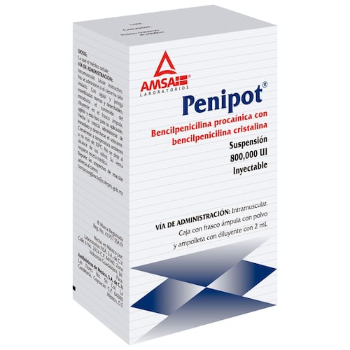 Am Penipot 800,000 U.I. 2 Ml V.P. Tlj