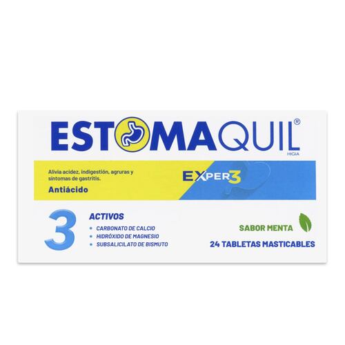 Estomaquil Exper3 24 Tabletas Masticables Menta
