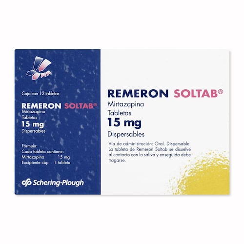 REMERON SOLTAB 15 MG 12 TAB DISP