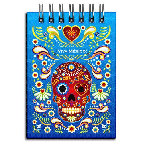 Libreta de Apuntes Blue Line Diseño Tradiciones Mexicanas