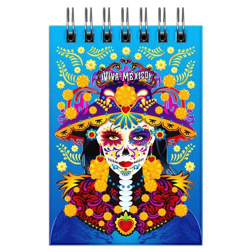Libreta de Apuntes Blue Line Diseño Tradiciones Mexicanas