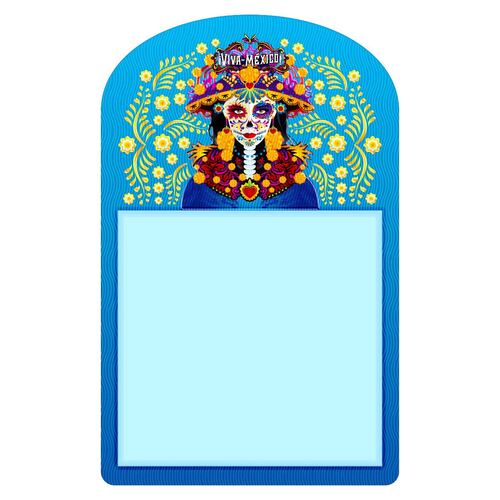 Bloc de Notas con Imán Blue Line Diseño Tradiciones Mexicanas