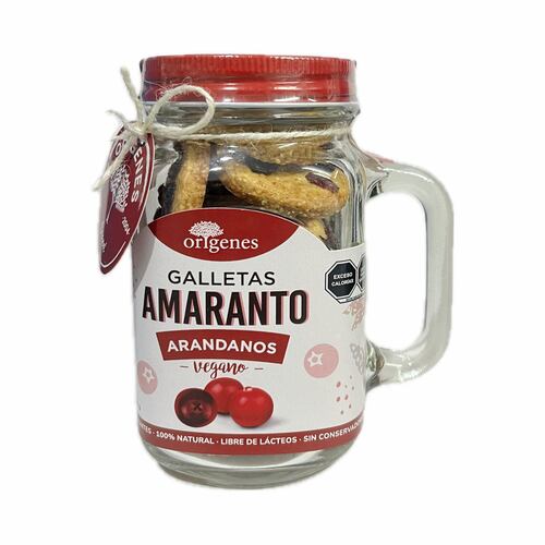 Mason Jar con Galletas de Amaranto & Arándano Origenes