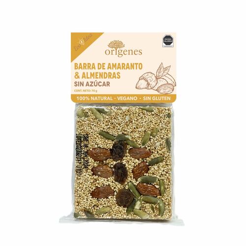 Barra de Amaranto con Almendra Origenes