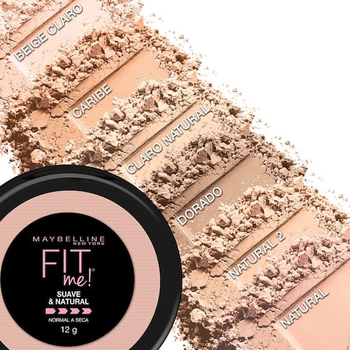 Maquillaje en Polvo Fit Me Maybelline Claro Natural