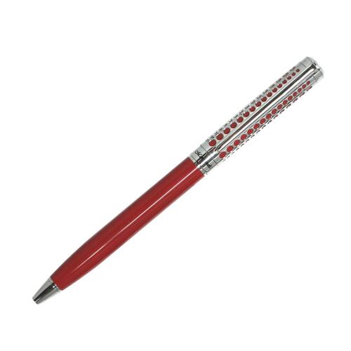 Bolígrafo rojo  7746 y cromado con figura