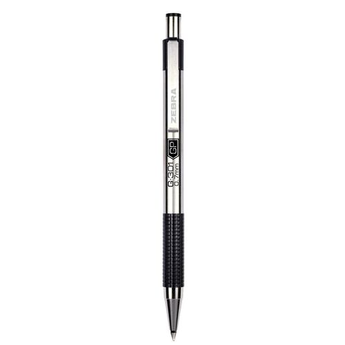 Bolígrafo Rollerball Retráctil Zebra G-301 Negro Blíster