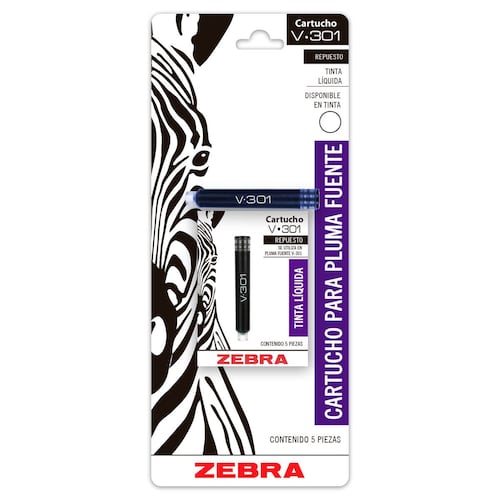 Cartucho Pluma Fuente Azul Blister