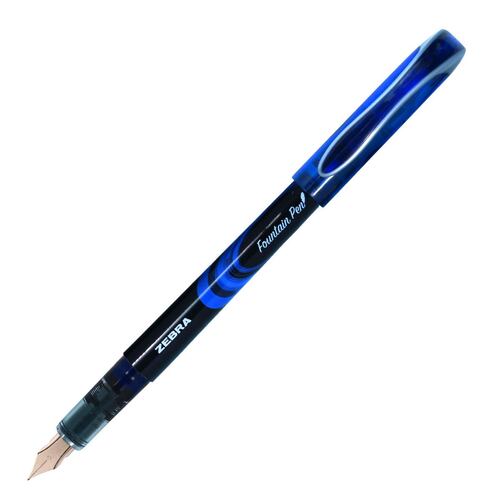 Pluma Fuente Con Tapa Tinta Azul