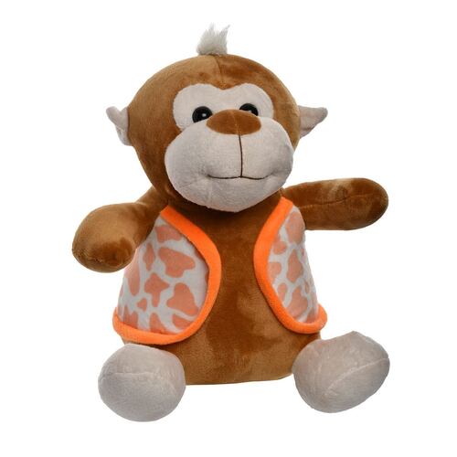 Peluche Mono con Chaleco 30cm