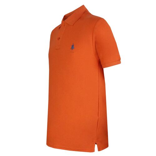 Playera Polo Mc Pique algodón Md naranja