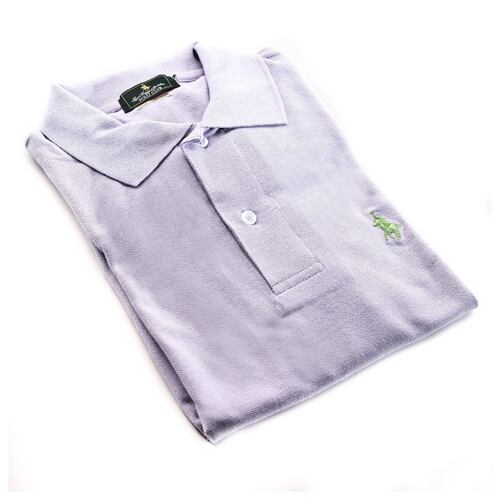 Playera Polo Club Mc Pique Algodón Ch Lila