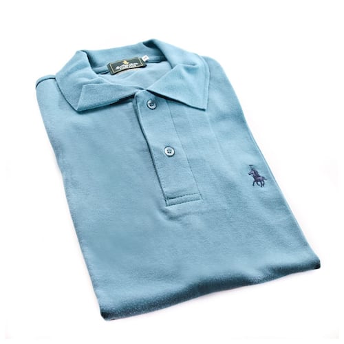 Playera Polo Club Mc Liso Algodón Gd Petróleo