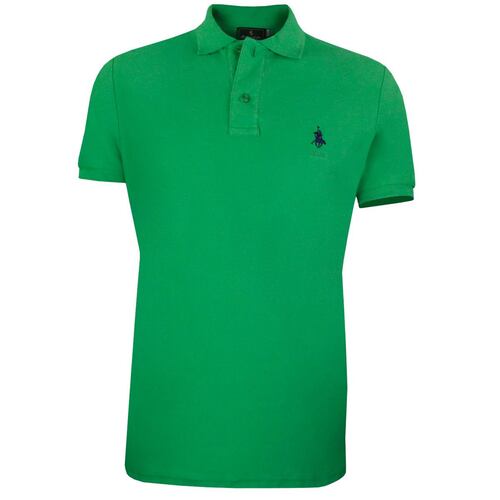 Playera Polo Mc Pique algodón Ch verde