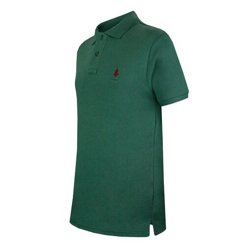 Playera Polo pc liso militar ch