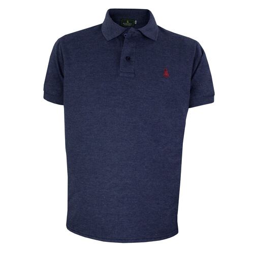 Playera Polo marino jaspe m