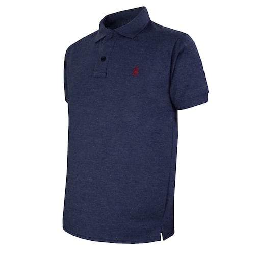 Playera Polo azul rey jaspe Ch
